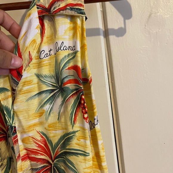 Vintage 90s Liz Sport Floral Cropped Button Down - Picture 2 of 4